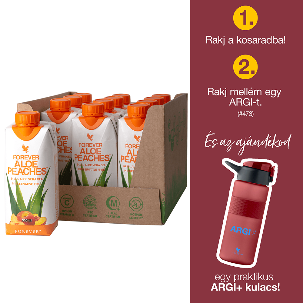 Forever Aloe Peaches 12 x 330ml